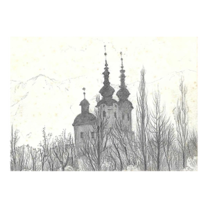 Robert Angeloch Villach Austria Church Drawing
