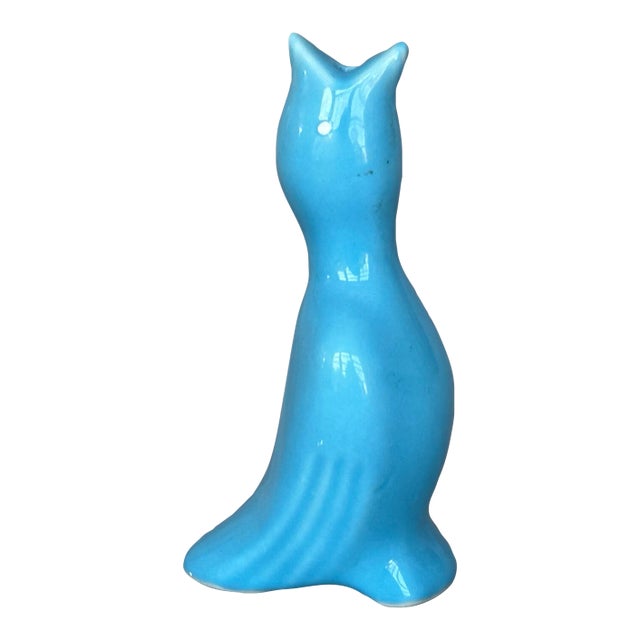 Vintage Ceramic Blue Bird Figurine Pie Bird Vent For Sale