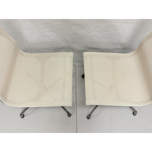 Pair Eames Aluminum Group Swivel Chairs for Herman Miller, Vitra Italy For Sale - Image 15 of 18
