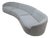 Curved Sectional Sofa in Grey Boucle by Kabinet For Sale