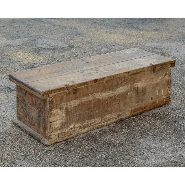 Fir Chest with Decorative Fragments, Italy, 1800s For Sale - Image 4 of 9