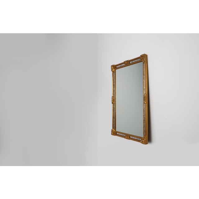 20th Century Baroque Revival Mirror in Gilded Resin from Deknudt, Belgium, 1950s For Sale - Image 6 of 13