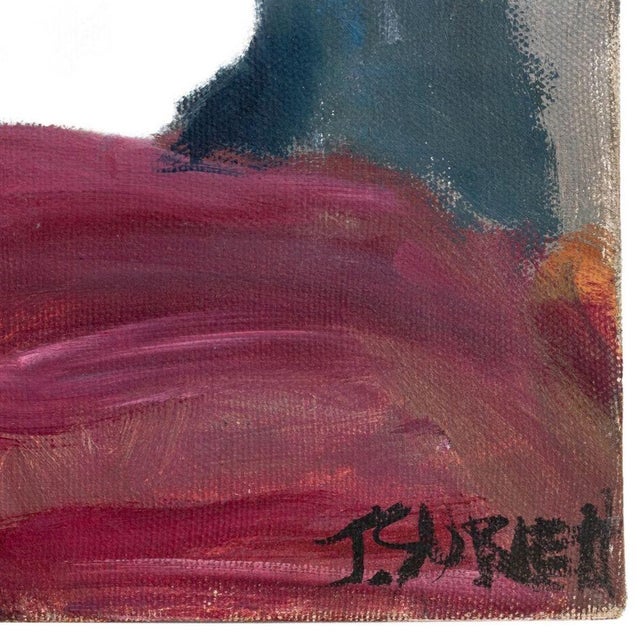 American Judy Wild "Study of Sally's Back" Oil, 1980 For Sale - Image 3 of 5