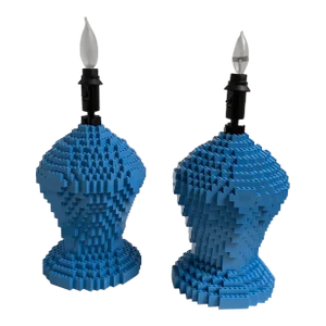 Pair of Sean Kenney Lego Lexington Lamps – Pop Art Meets Classic Design