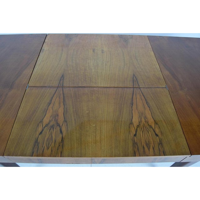 Art Deco Extendable Dining Table attributed to Jindrich Halabala, 1940s For Sale - Image 18 of 18