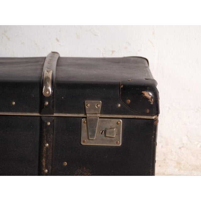 Vintage Travel Trunk in Vulcanised Fibre from Wico, Germany, 1930 For Sale - Image 9 of 13