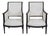 Pair of Swedish Empire Style Armchairs For Sale