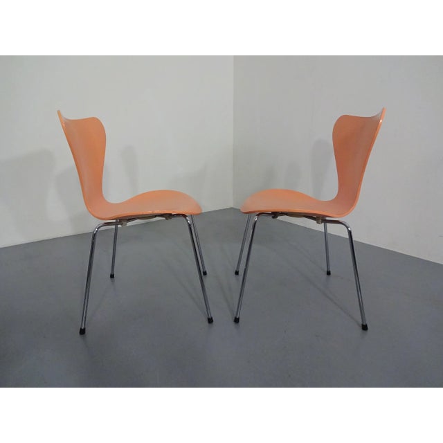 Danish 3107 Chairs by Arne Jacobsen for Fritz Hansen, 1994, Set of 2 For Sale - Image 3 of 18