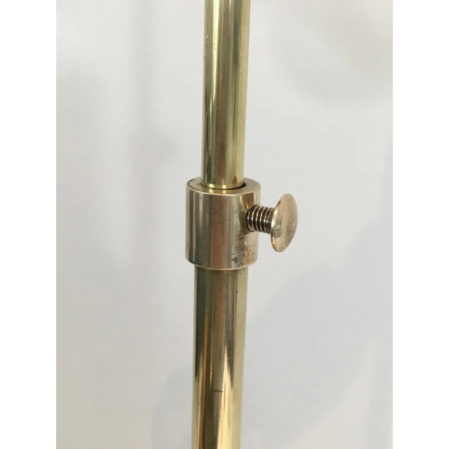 Metal Reconstituted Stone and Brass Adjustable Table Lamp French, circa 1970 For Sale - Image 7 of 13