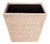 Artifacts Rattan Rectangular Tapered Waste Basket with Metal Liner in White Wash - 11" For Sale