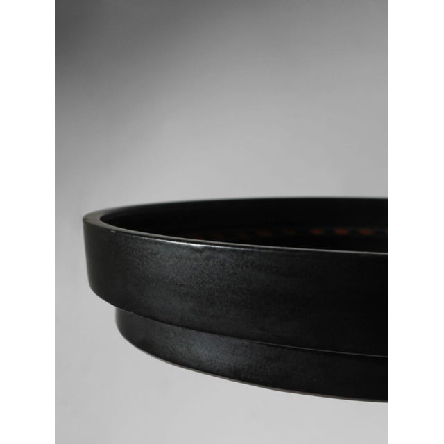 1960s Large Vintage Geometric Ceramic Ringo Bowl by Mari Simmulson for Upsala-Ekeby, Sweden, 1960s For Sale - Image 5 of 9