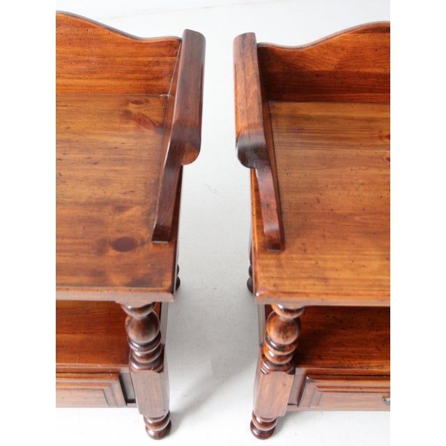 Vintage Colonial Revival End Tables Pair For Sale - Image 6 of 15