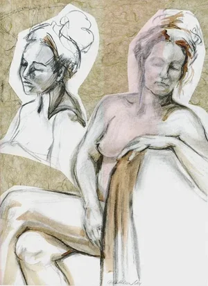 Kathleen Ney Figurative Mixed Media Painting