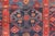 Antique Kurdish Gallery Rug With Indigo Field and Bold Tribal Medallions For Sale - Image 10 of 12