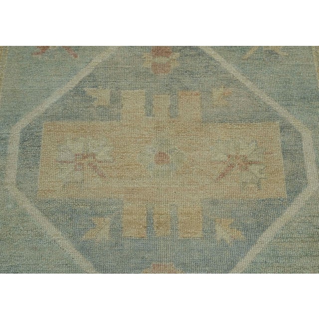 Turkish Oushak Rug 4'10" x 13'10" #18019 For Sale In Houston - Image 6 of 8