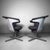 Set of two striking Steelcase i2i lounge chairs, designed around 2008 by the Steelcase Design Studio team in collaboration...