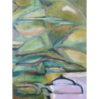 "Duck Pond" Contemporary Organic Modern Abstract Oil and Acrylic Painting by Scott Spencer For Sale