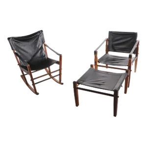 Suite Safari Chairs and Ottoman by Gold Metal Furniture Racine, Wisconsin - 3 Pieces