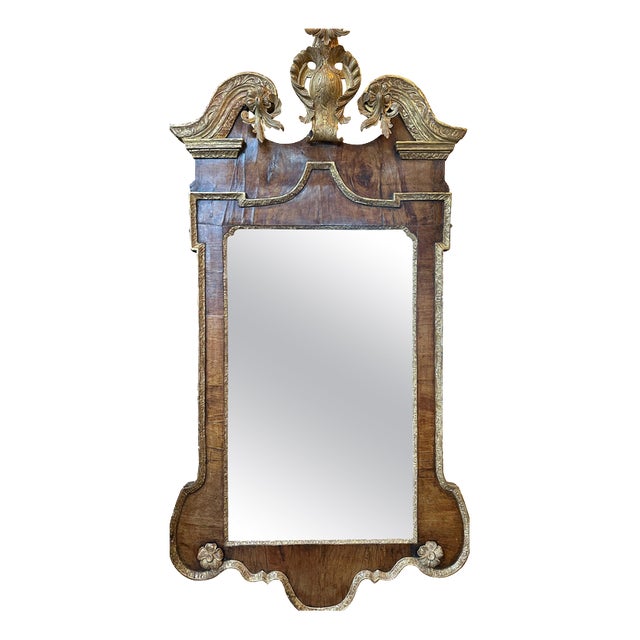 Antique Georgian Giltwood Pier Mirror, 1750 For Sale