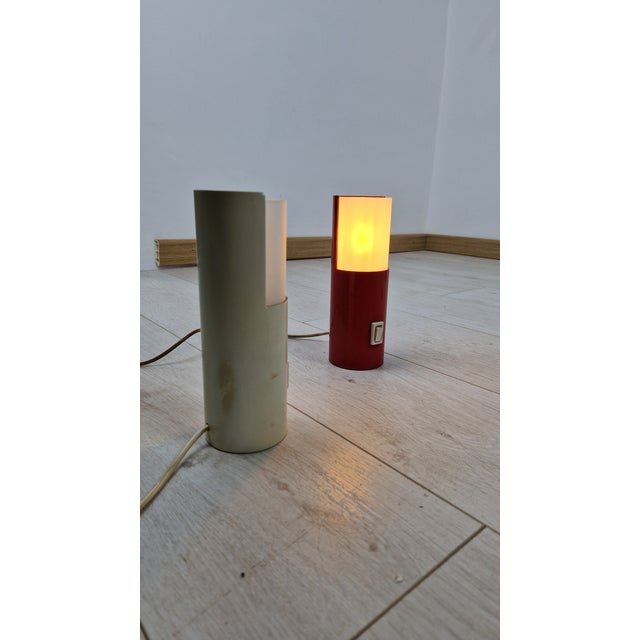 Table Lamps in Plastic and Glass from Stilnovo, 1970s, Set of 2 For Sale - Image 16 of 18