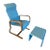 Vintage Thonet Mid-Century Modern Bent Wood Lounge Chair For Sale