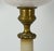 19th Century Victorian Oil Lamp: Onyx & Brass Base with Iridescent Art Glass, c. 1870 For Sale - Image 5 of 10