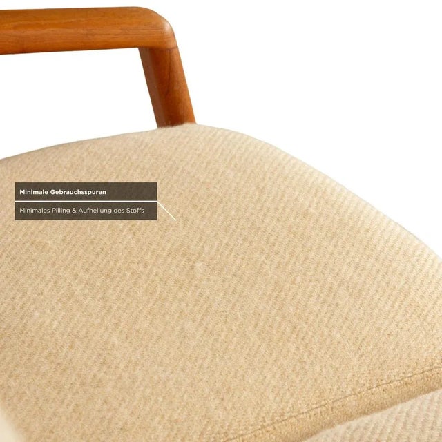 Mid-Century 2-Seater Sofas in Wood and Beige Upholstery from Dyrlund, Set of 2 For Sale - Image 6 of 15