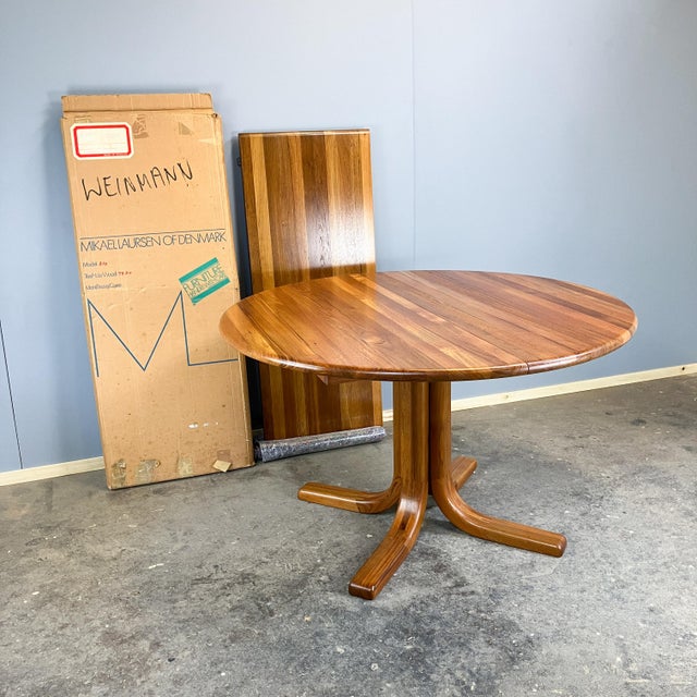Extendable Dining Table in Teak by Mikael Laursen for A/S Mikael Laursen, 1960s For Sale - Image 11 of 14