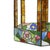 Stained Glass Gazebo Candle Holder in Colored Glass, 1990s For Sale - Image 3 of 18