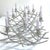 Late 20th Century 12 Light French Modern Kinetic Silvered Metal Candelabra Centerpiece For Sale - Image 4 of 12