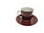 Vintage Polish Cup and Saucer from Wałbrzych Pottery, 1970s, Set of 2 For Sale - Image 12 of 13