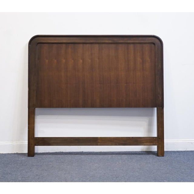 DREXEL HERITAGE Glen Cove Collection Solid Walnut Contemporary Modern Rustic Queen Size Headboard 260-312-888 57" High...