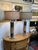 Contemporary Chromed Cork Table Lamps, Pair For Sale - Image 3 of 12