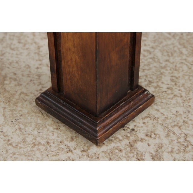 Walnut Finish Long Alter Sofa Table Console For Sale - Image 10 of 13