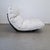 Marsala armchair by Michel Ducaroy for Ligne Roset sold with its ottoman, here in white leather. The two armrests are also...