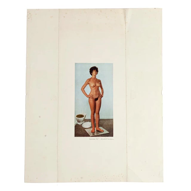Sergio Barletta, Nude, Original Collage, 1975 For Sale