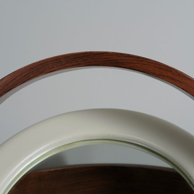 Brown SP63 Sandretta Table Mirror in White Lacquered Wood by Ettore Sottsass for Poltronova, 1966 For Sale - Image 8 of 18