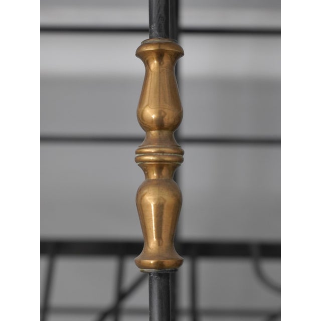 Charleston Forge Iron & Brass Large Bakers Rack For Sale - Image 9 of 16
