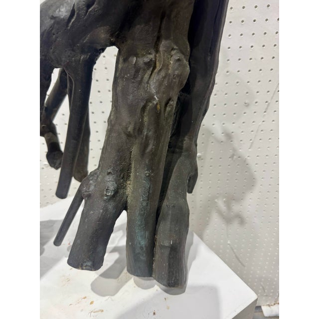 Mid Century Modern Brutalist Heavy Bronze Gregg LeFevre Solid Bronze Sculpture For Sale - Image 4 of 12