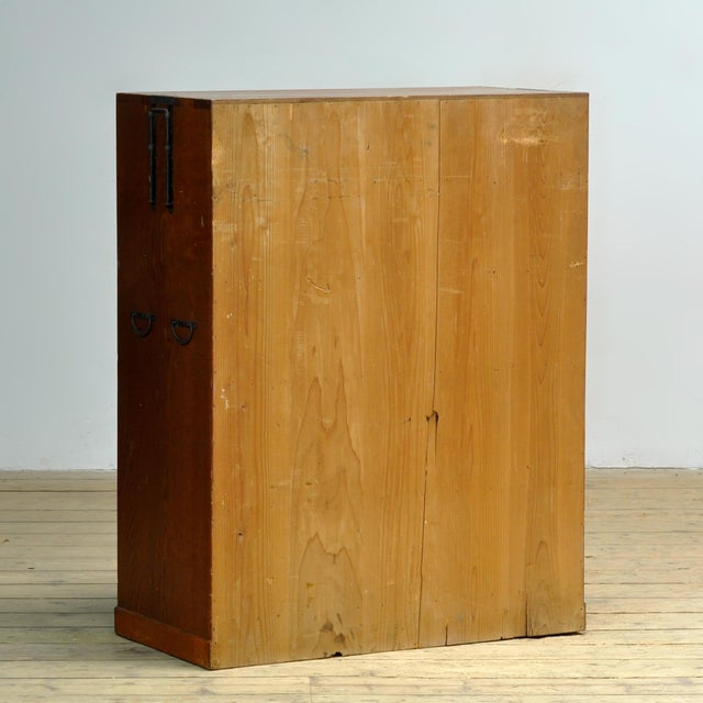 Japanese Tansu Chest of Drawers, 1910s For Sale - Image 12 of 13