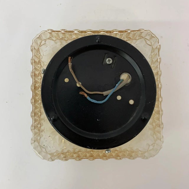 Mid-Century Glass Ceiling / Wall Lamp, 1970s For Sale - Image 4 of 5