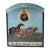 Late 19th Century Tin Retablo Votiv Tafel Religious Prayer Station Maria Horses Cows For Sale