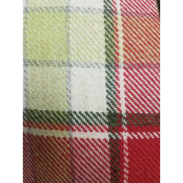 Textile Red Thistle Lumbar Pillow For Sale - Image 7 of 10