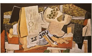 1947 Georges Braque "The Newspaper", First Edition Cubist Parisian Lithograph