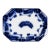 Early 19th Century Flow Blue Octagonal Serving Platter For Sale