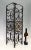 Traditional Scrolled Wrought Iron Black & Gold Tone Wine Rack in the Style of Oscar Bach For Sale - Image 3 of 10