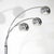 Silver Vintage Three-Arm Floor Lamp in Chromed Metal, 1970s For Sale - Image 8 of 17