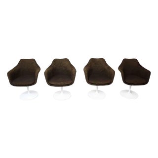 Swivel Tulip Armchairs from Knoll International, Set of 4 For Sale