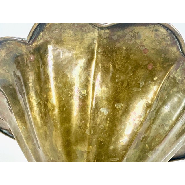 Vintage Brass Fruit Pedestal Bowl, 1960s For Sale - Image 11 of 14
