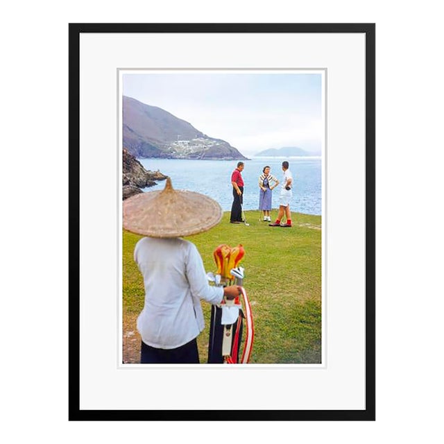 Toni Frissell 'Golf in Hong Kong' Archival Pigment Print Framed in Black For Sale